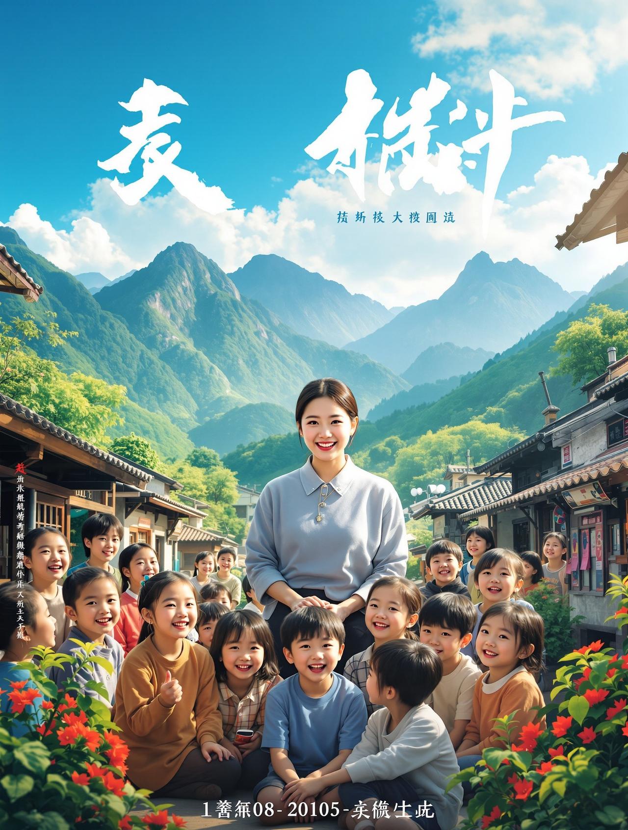 短剧网页版作品《山那边》海报 - 乡村温情题材短剧